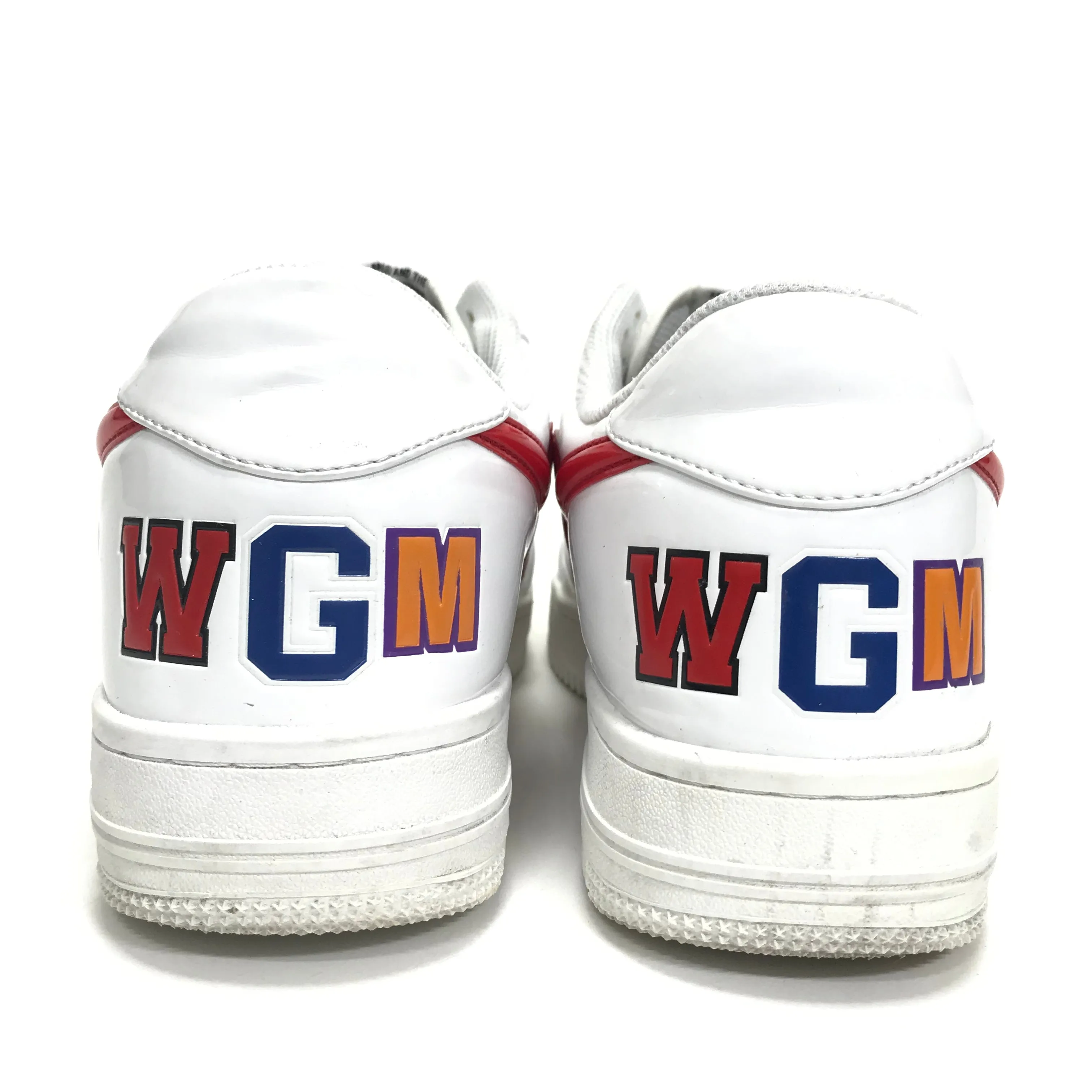 [12] A Bathing Ape Bape Sta Shark Patent Leather M2 White
