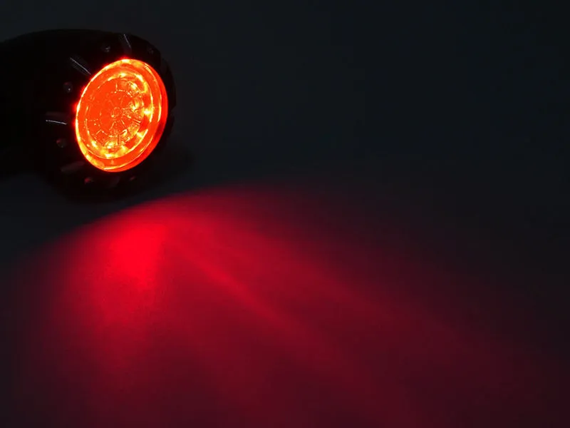 2pcs LED Motorcycle Turn Signal Blinker Indicators Harley Bobber Chopper
