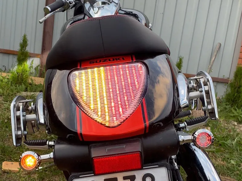 2pcs LED Motorcycle Turn Signal Blinker Indicators Harley Bobber Chopper