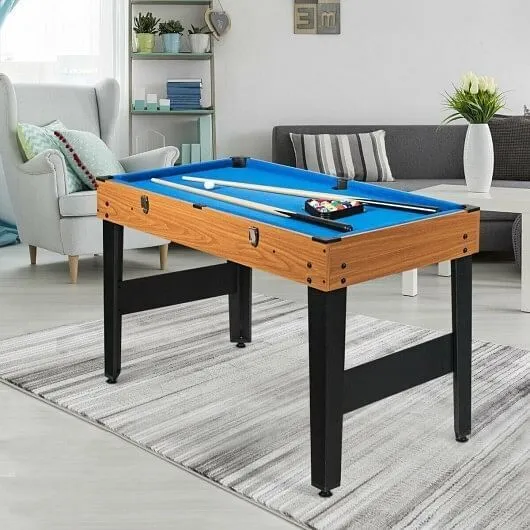 48 Inch 3-In-1 Multi Combo Game Table with Soccer for Game Rooms - Color: Natura