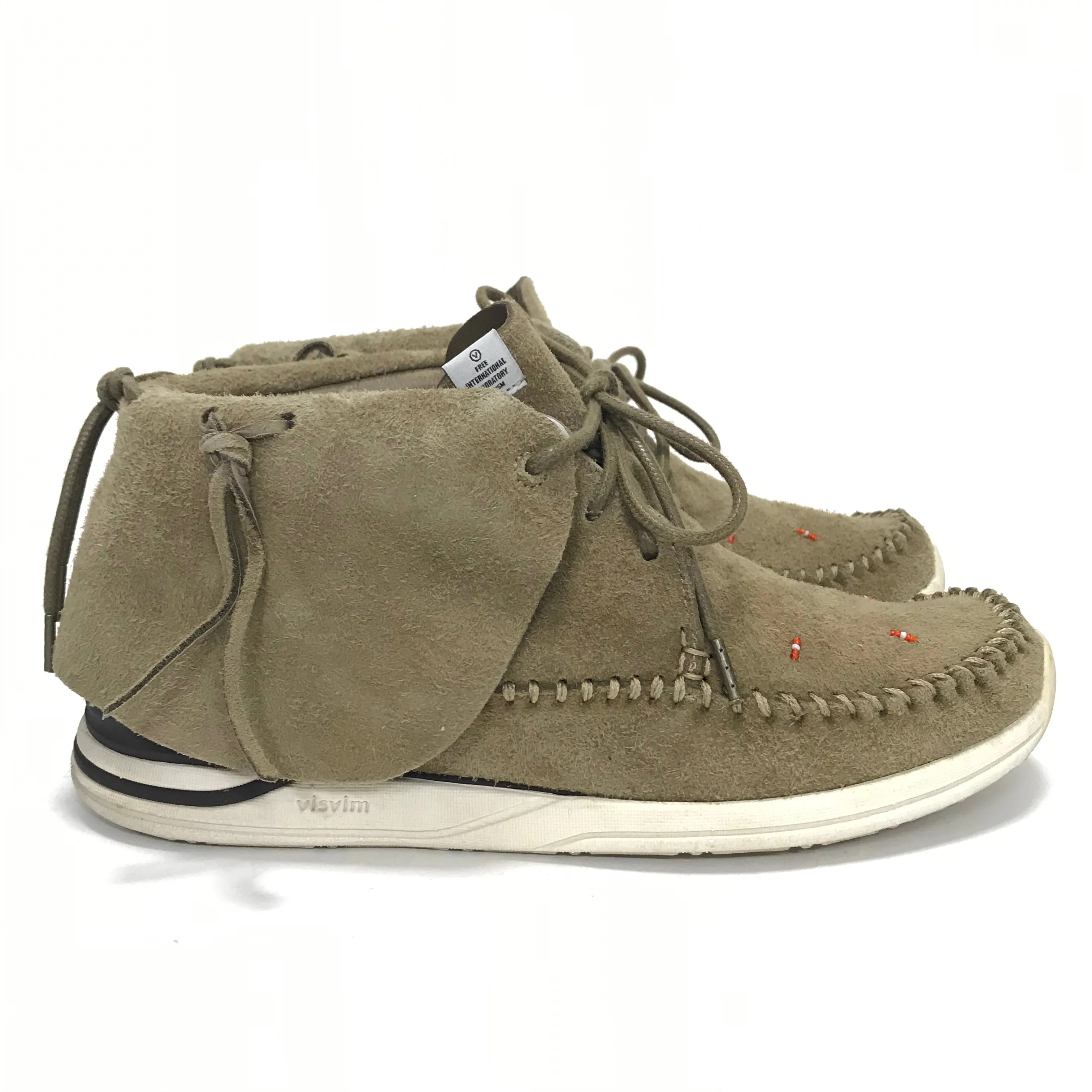 [8] Visvim FBT Lhamo Folk Suede Sand