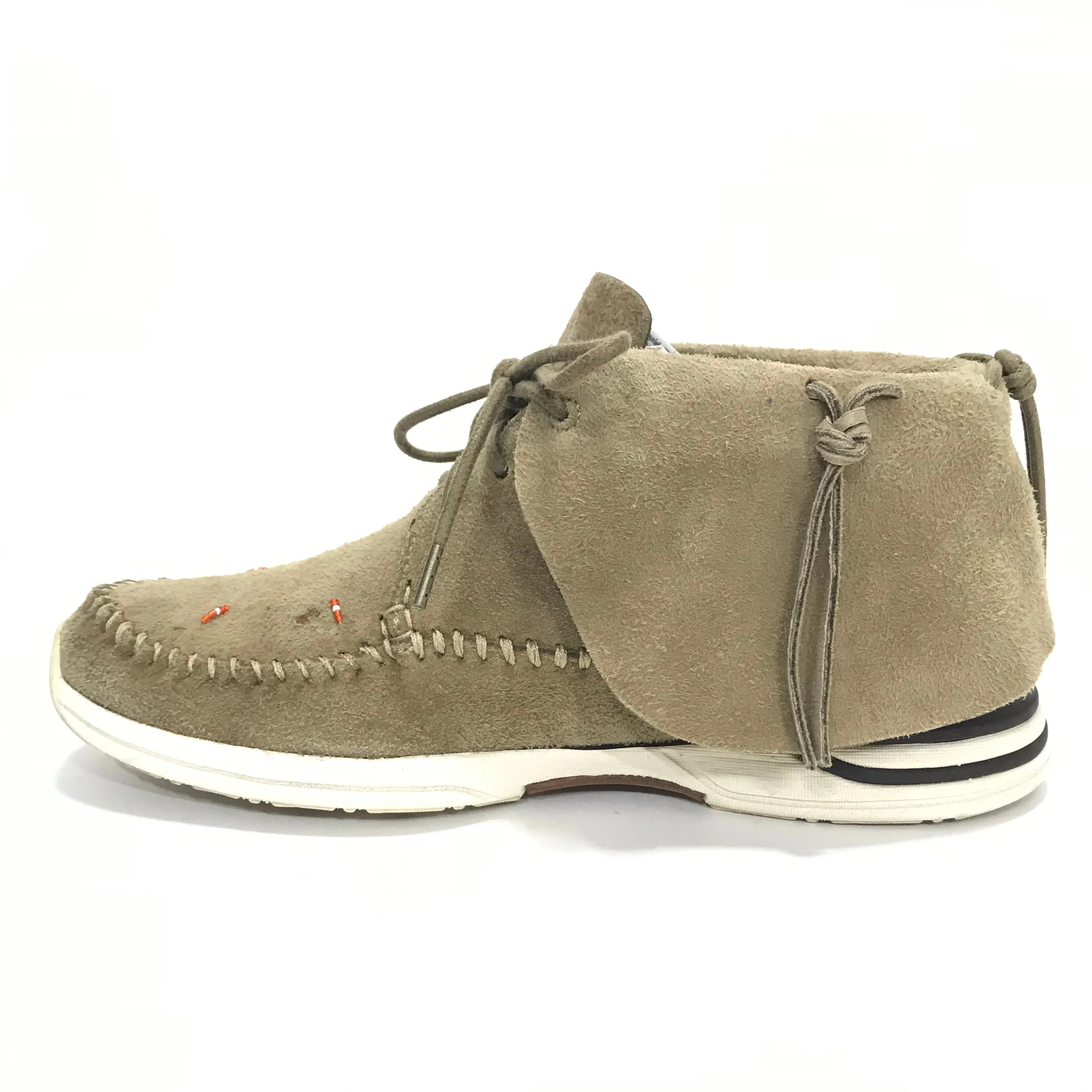 [8] Visvim FBT Lhamo Folk Suede Sand