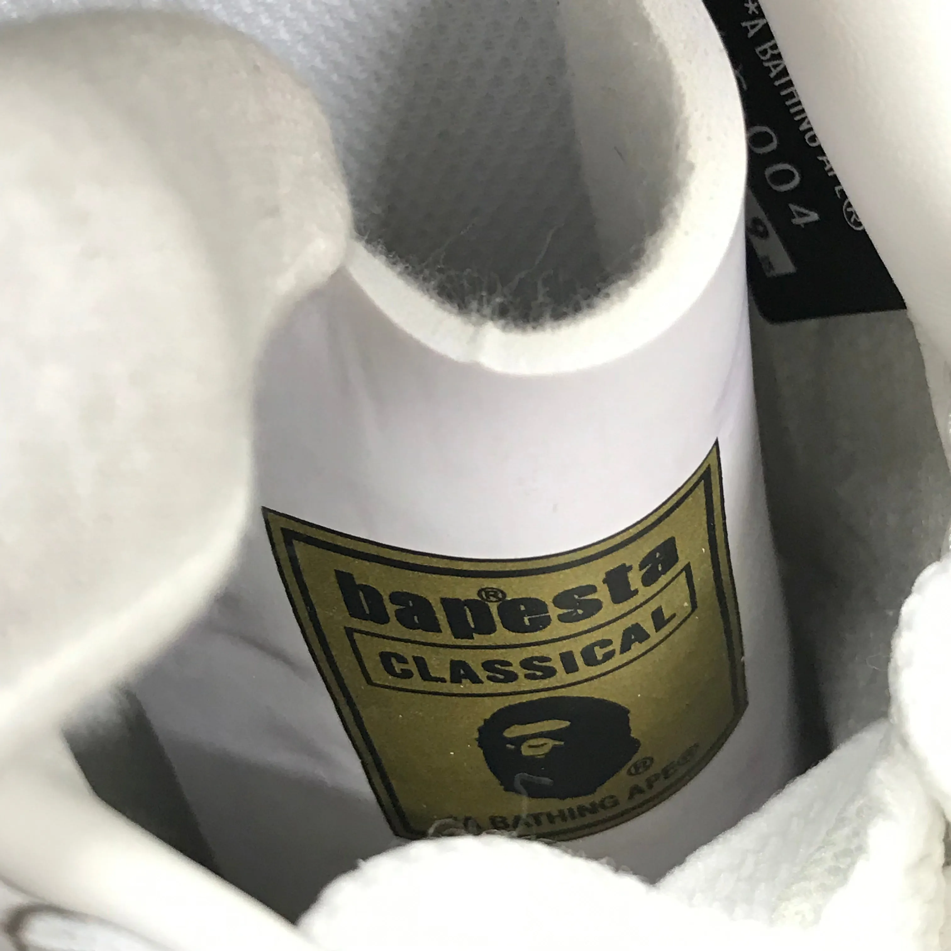 [9] DS! A Bathing Ape Bape Sta Shell Toe White/Silver