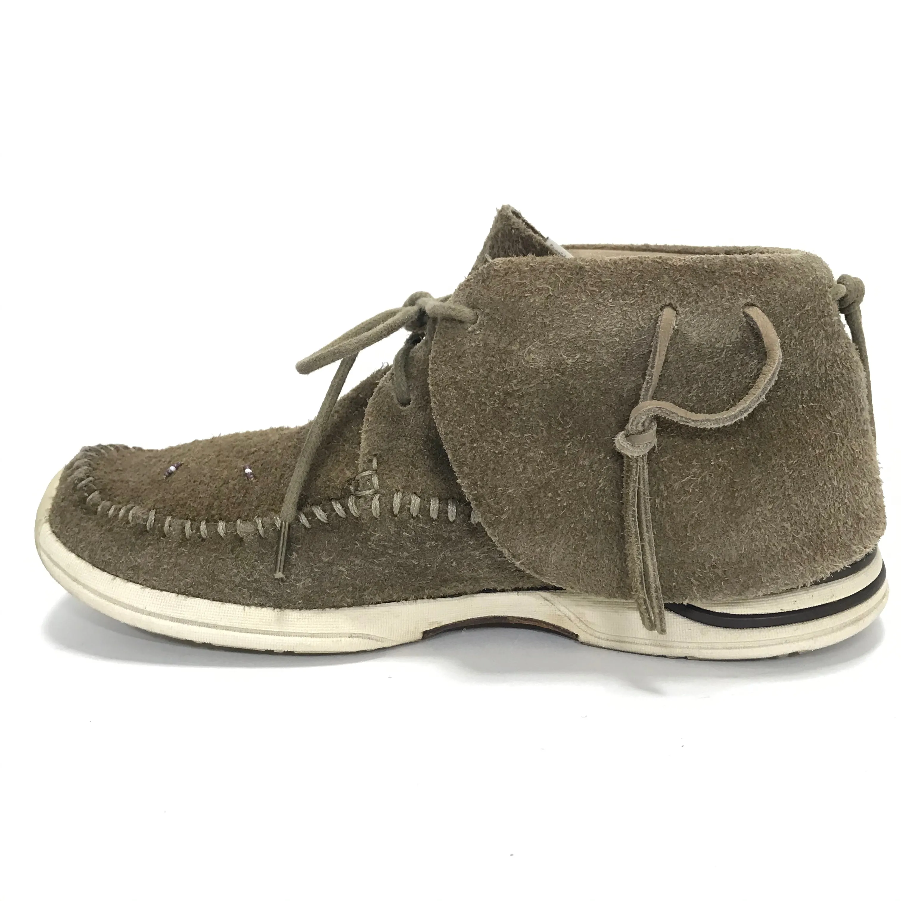 [9] Visvim FBT Lhamo Folk Suede Brown