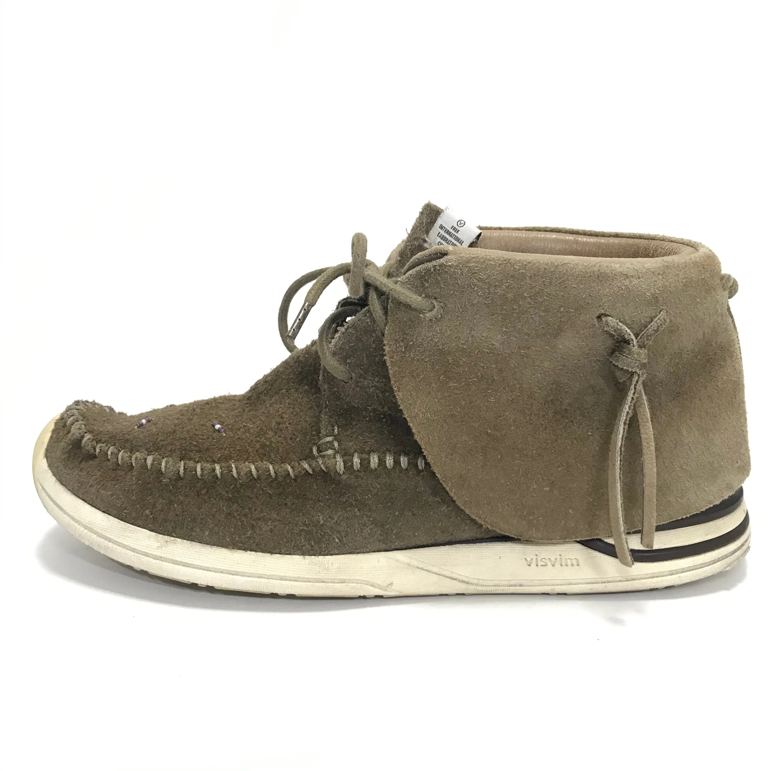[9] Visvim FBT Lhamo Folk Suede Brown