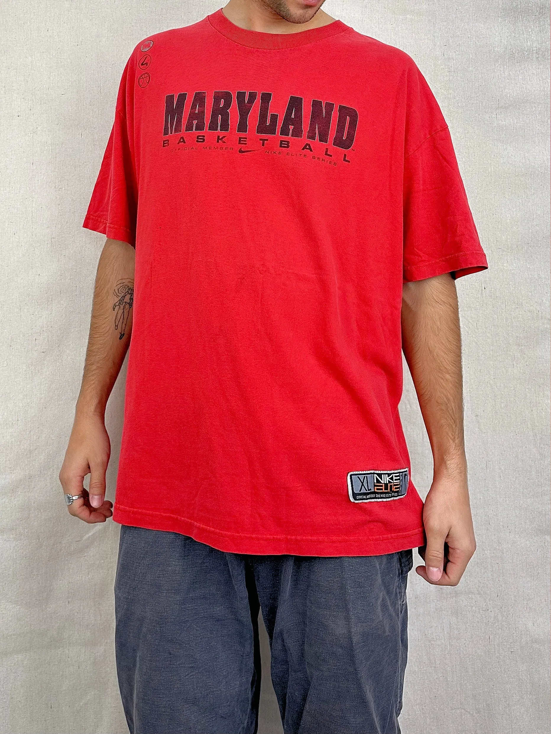 90's Nike Maryland Basketball Vintage T-Shirt Size XL-2XL
