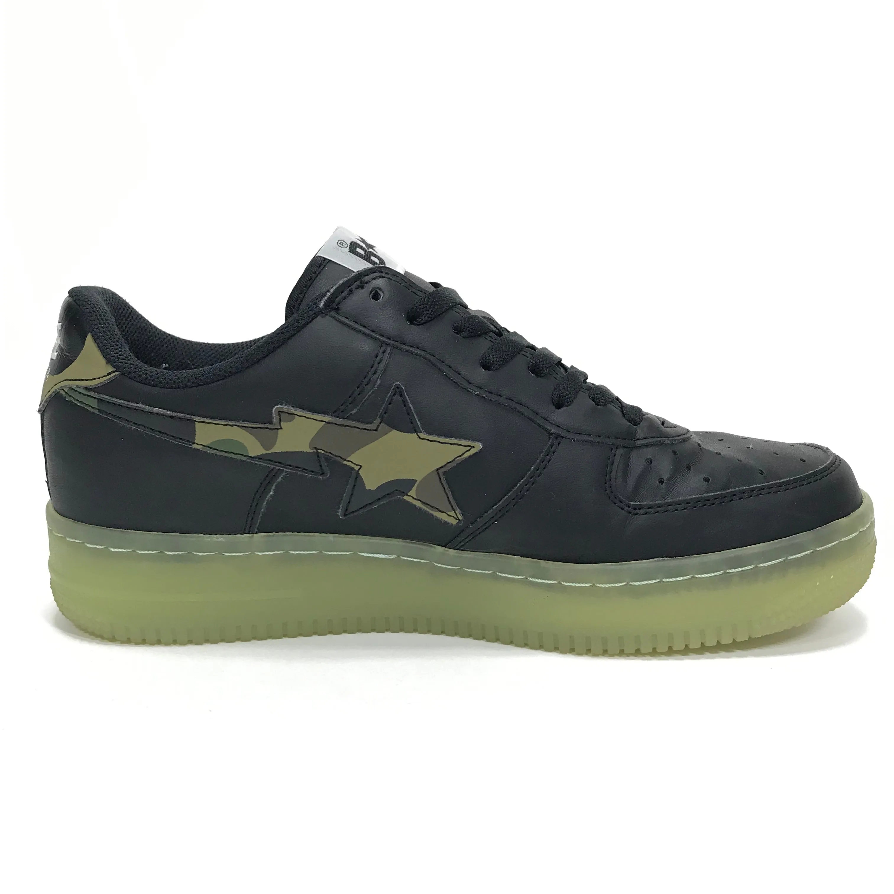 [9.5] A Bathing Ape Bape Sta 1st Camo Glow Sole Shoes