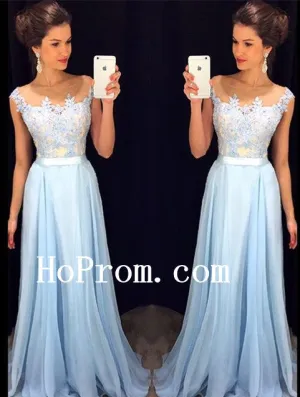 A-Line Prom Dresses,Applique Prom Dress,Beading Evening Dress