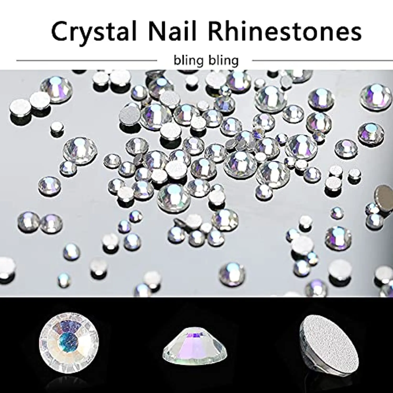 Acrylic Butterfly Flower Bear Nail Art Pendant Nail Art, Multi-shape Pearl Rhinestone Golden Metal Nail Art, Nail Art Pendant Applique Jewelry Accessories Production (S1-Bow Flower Rhinestones)