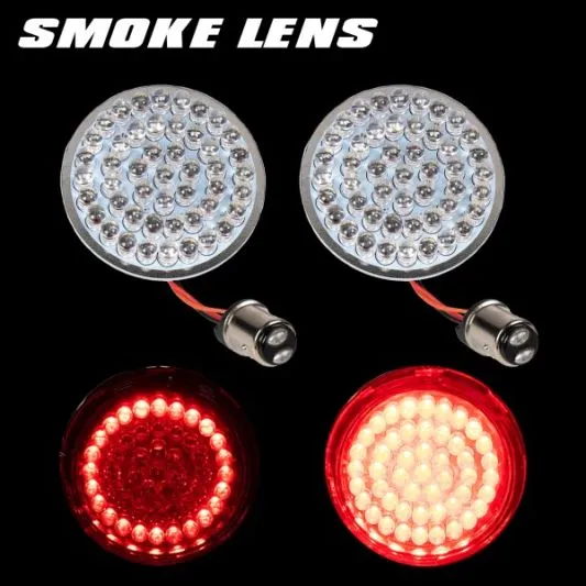 Advanblack Rear "HALO" LED Turn Signals 1157 Base for Harley Tourings Models