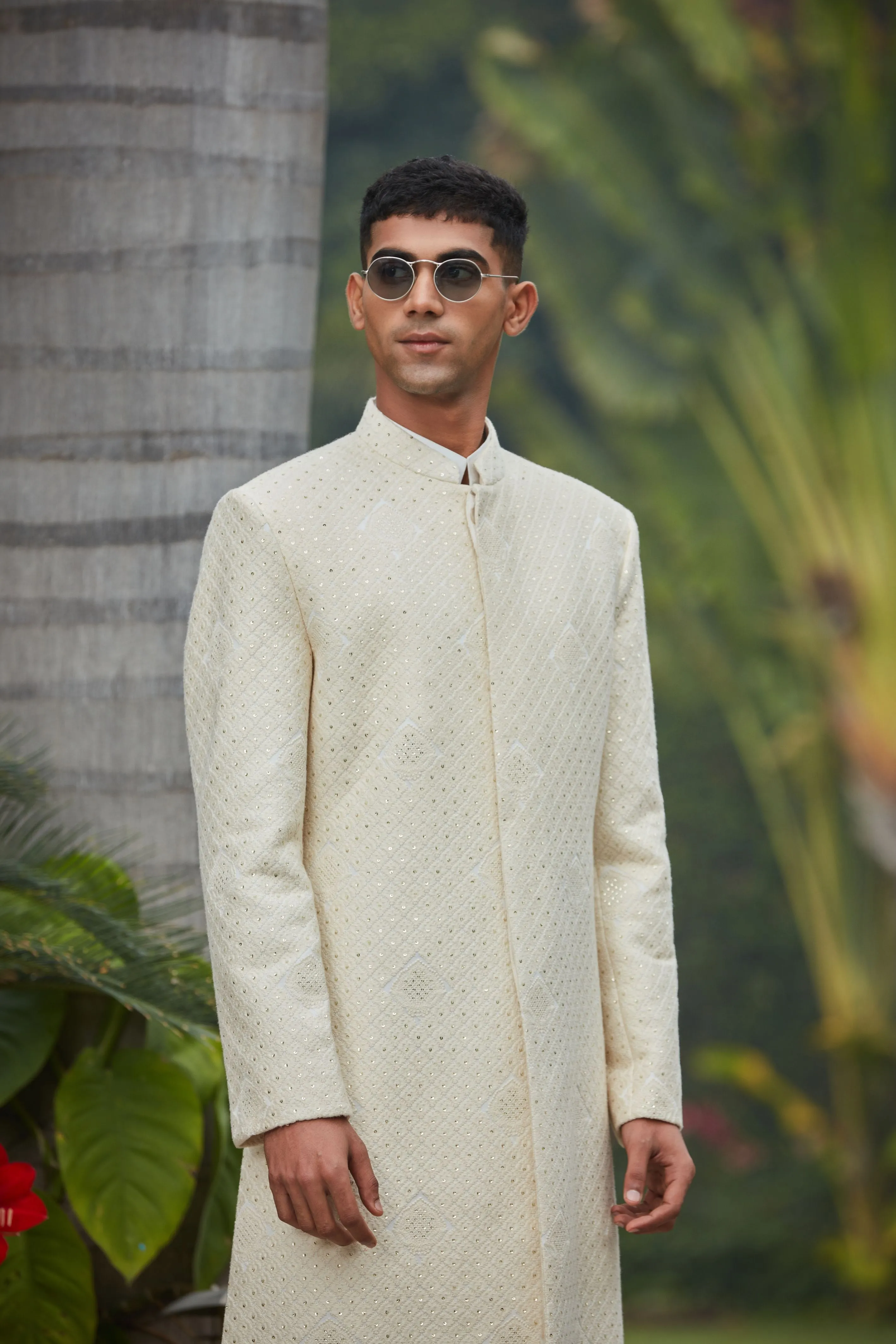 Adyat Achkan Jacket With Kurta Set