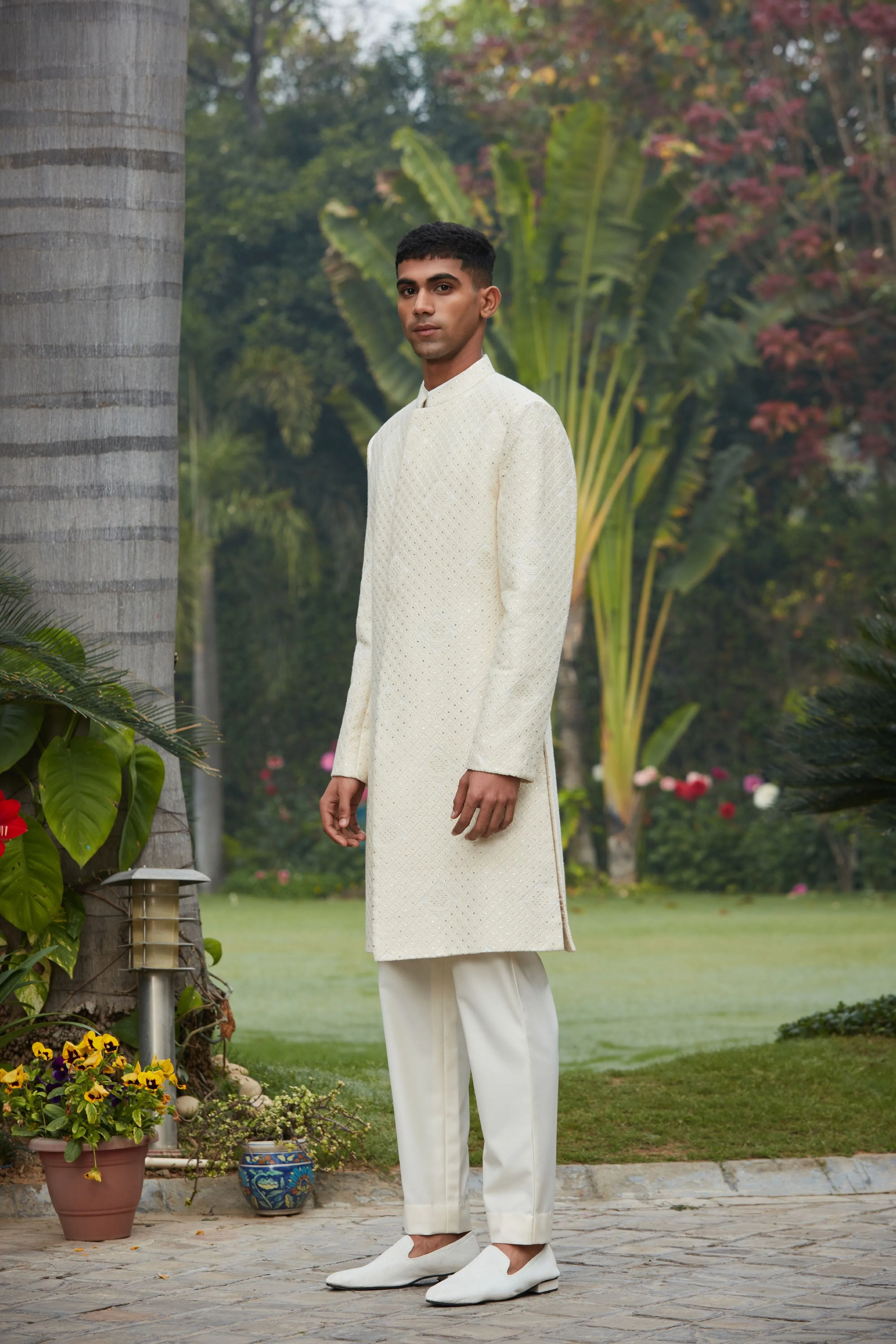 Adyat Achkan Jacket With Kurta Set