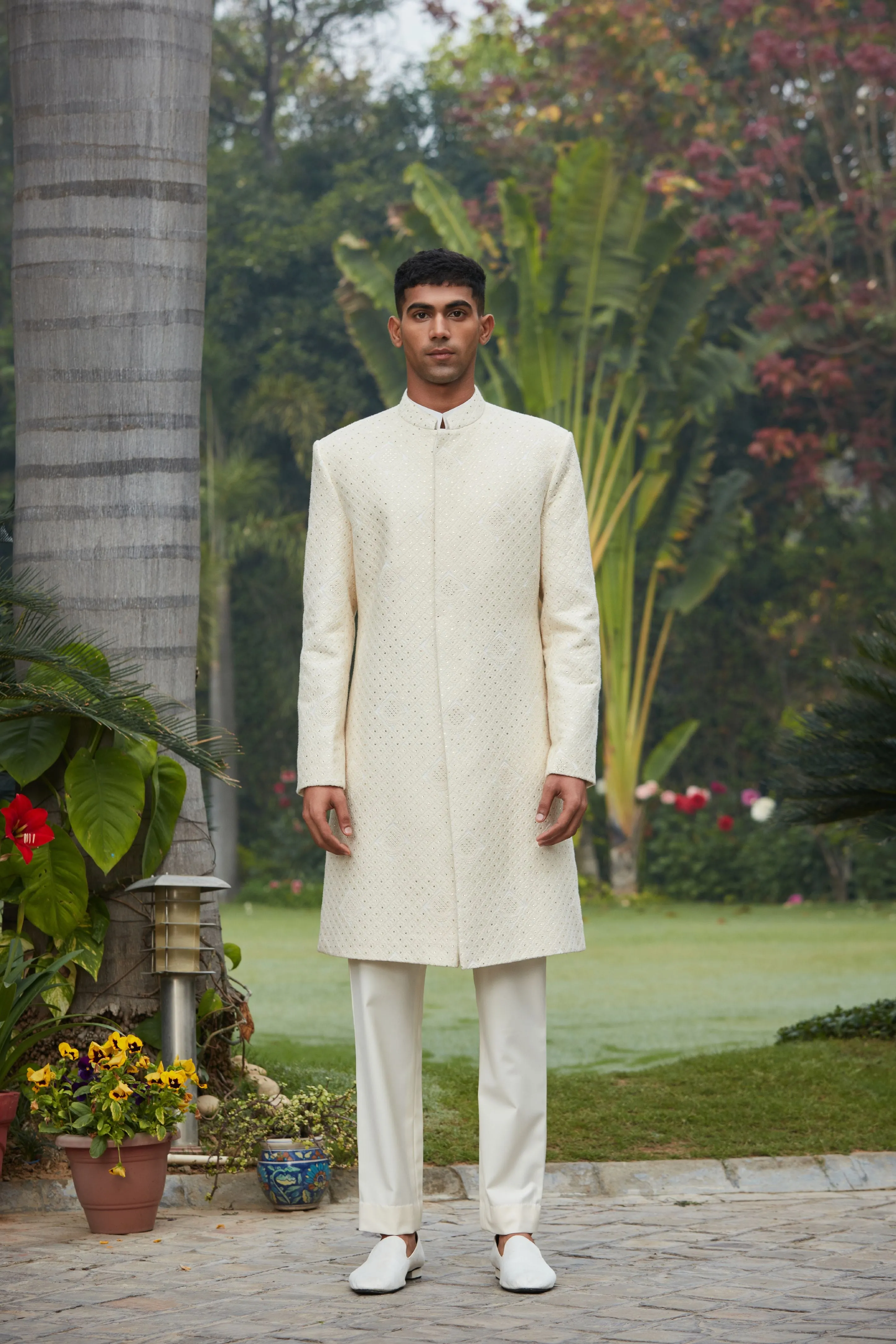 Adyat Achkan Jacket With Kurta Set