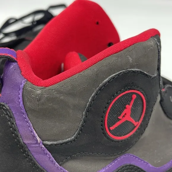 Air Jordan VII ‘Raptors’ Men’s Shoes SZ 13 Black/Gray/Red/Purple
