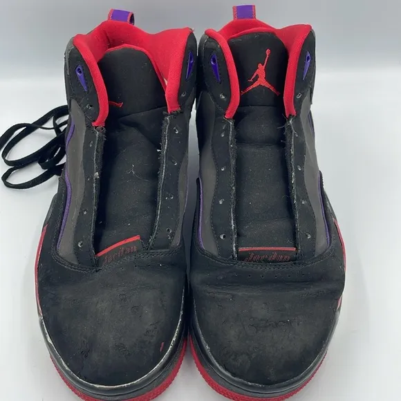 Air Jordan VII ‘Raptors’ Men’s Shoes SZ 13 Black/Gray/Red/Purple