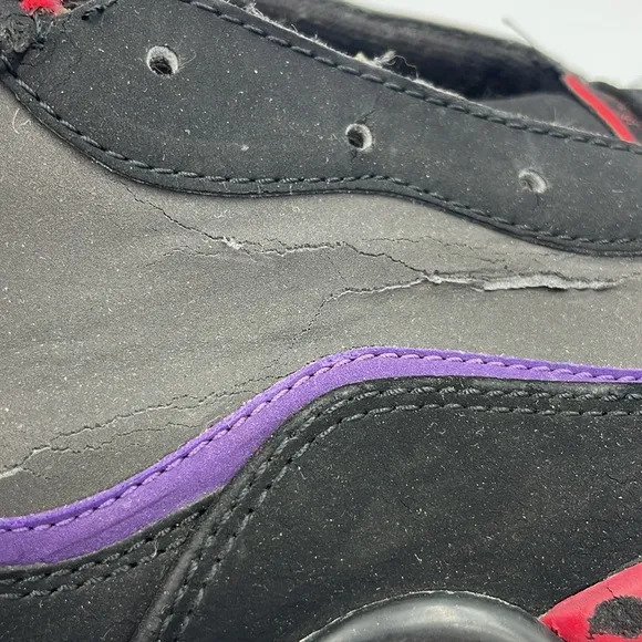 Air Jordan VII ‘Raptors’ Men’s Shoes SZ 13 Black/Gray/Red/Purple
