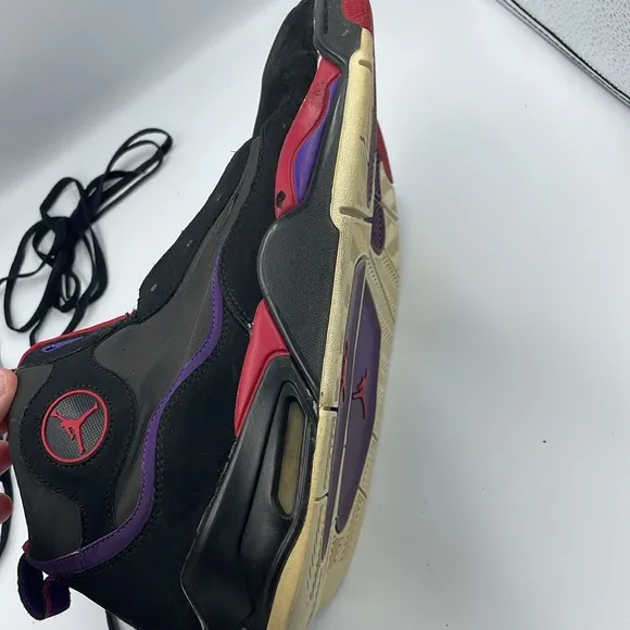 Air Jordan VII ‘Raptors’ Men’s Shoes SZ 13 Black/Gray/Red/Purple