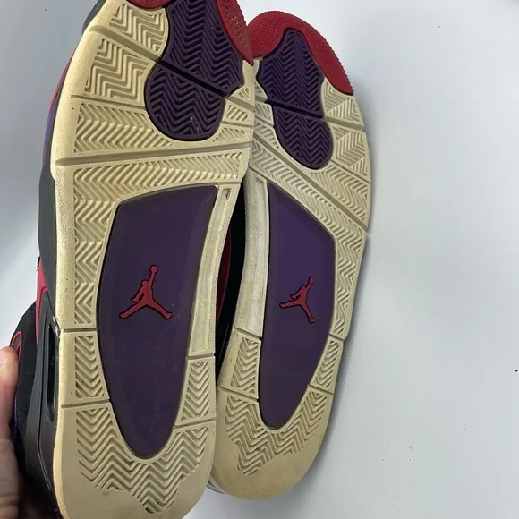 Air Jordan VII ‘Raptors’ Men’s Shoes SZ 13 Black/Gray/Red/Purple