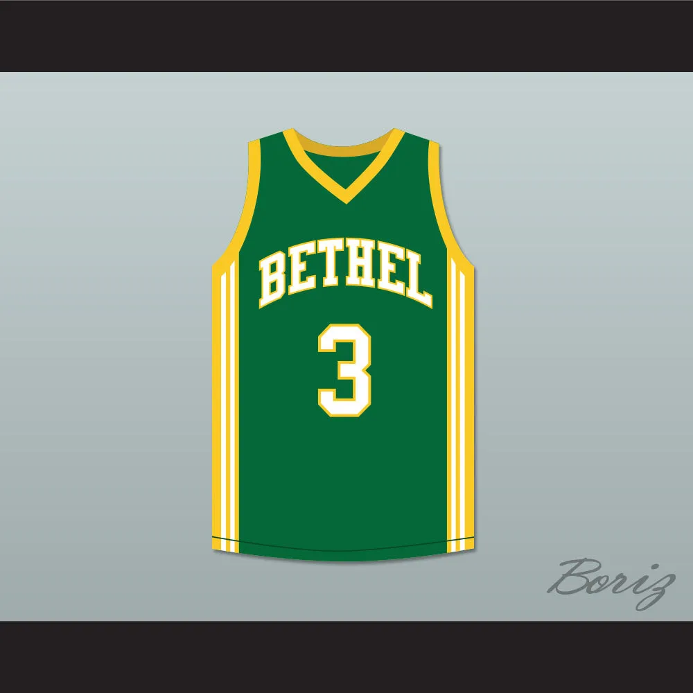 Allen Iverson 3 Bethel High School Green Basketball Jersey