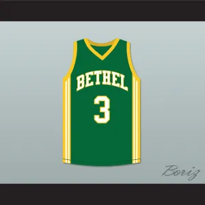 Allen Iverson 3 Bethel High School Green Basketball Jersey