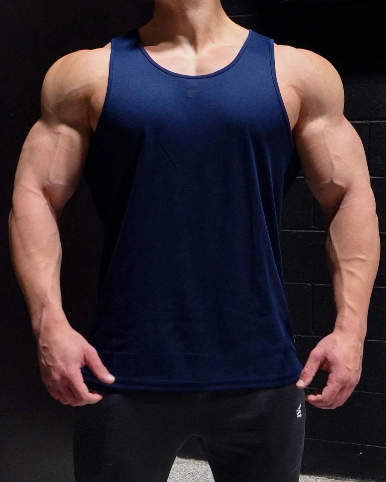 Alpha Microfiber Fast-Dry Gym Tank Top - Space Blue