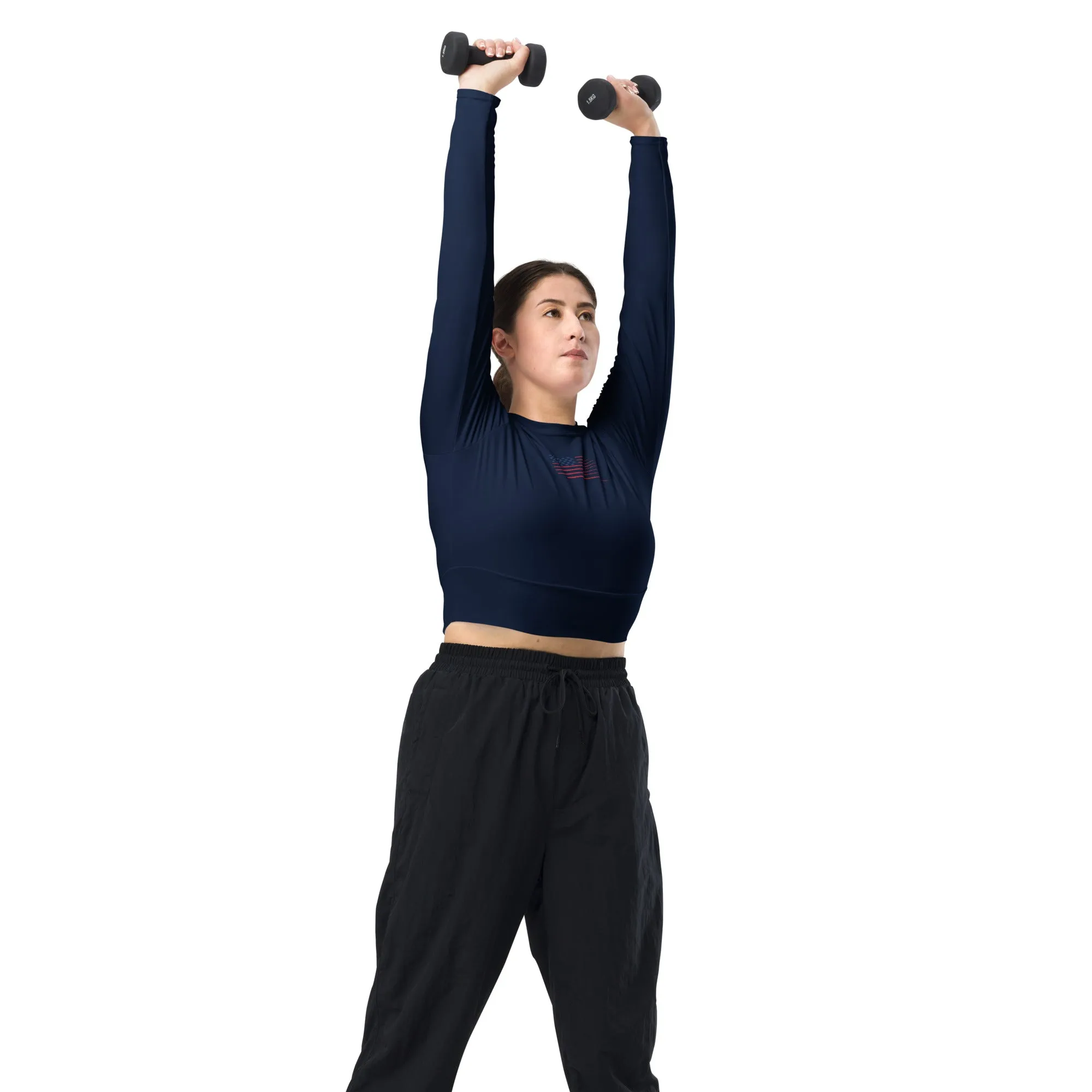 Andre Republic Long-Sleeve Crop Top