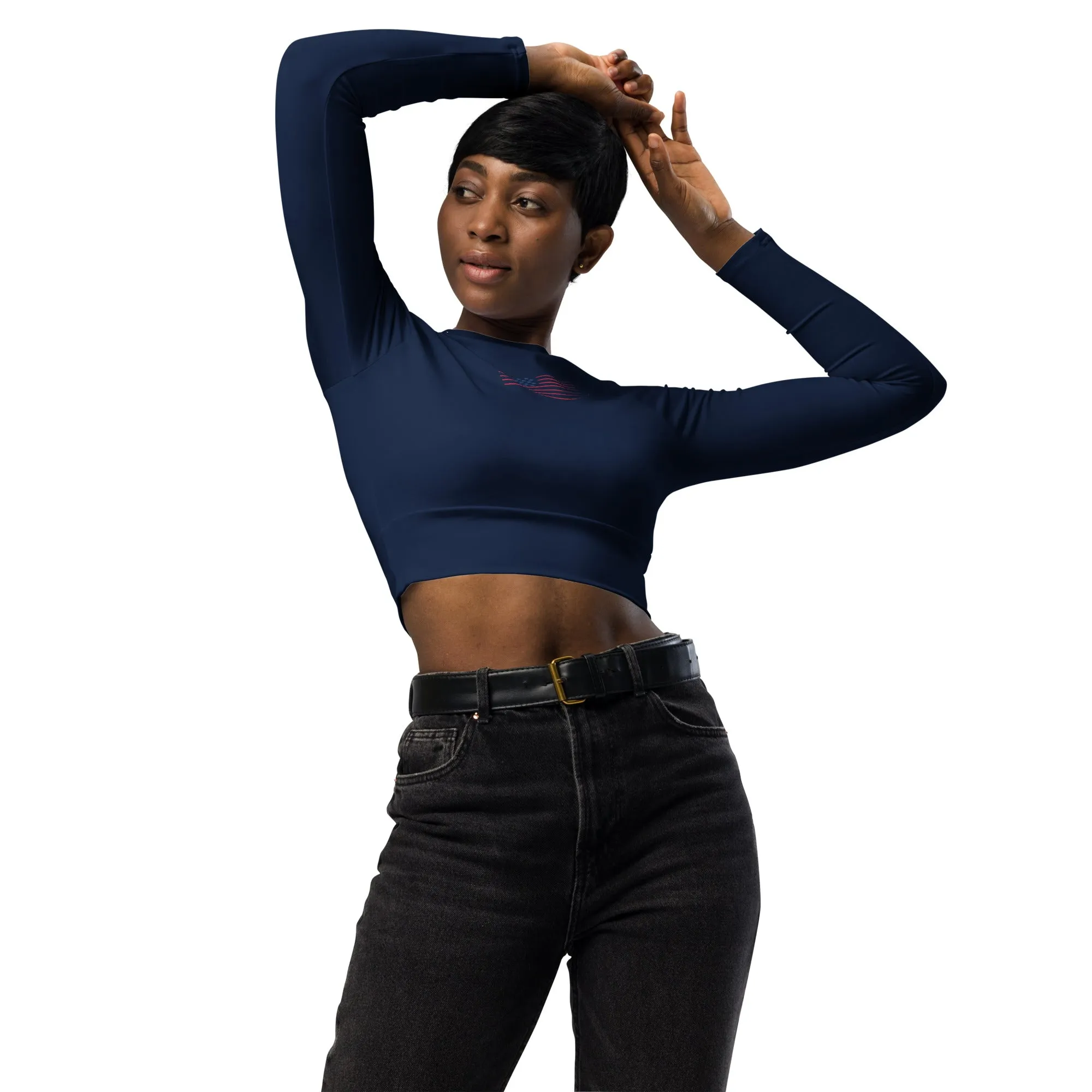 Andre Republic Long-Sleeve Crop Top