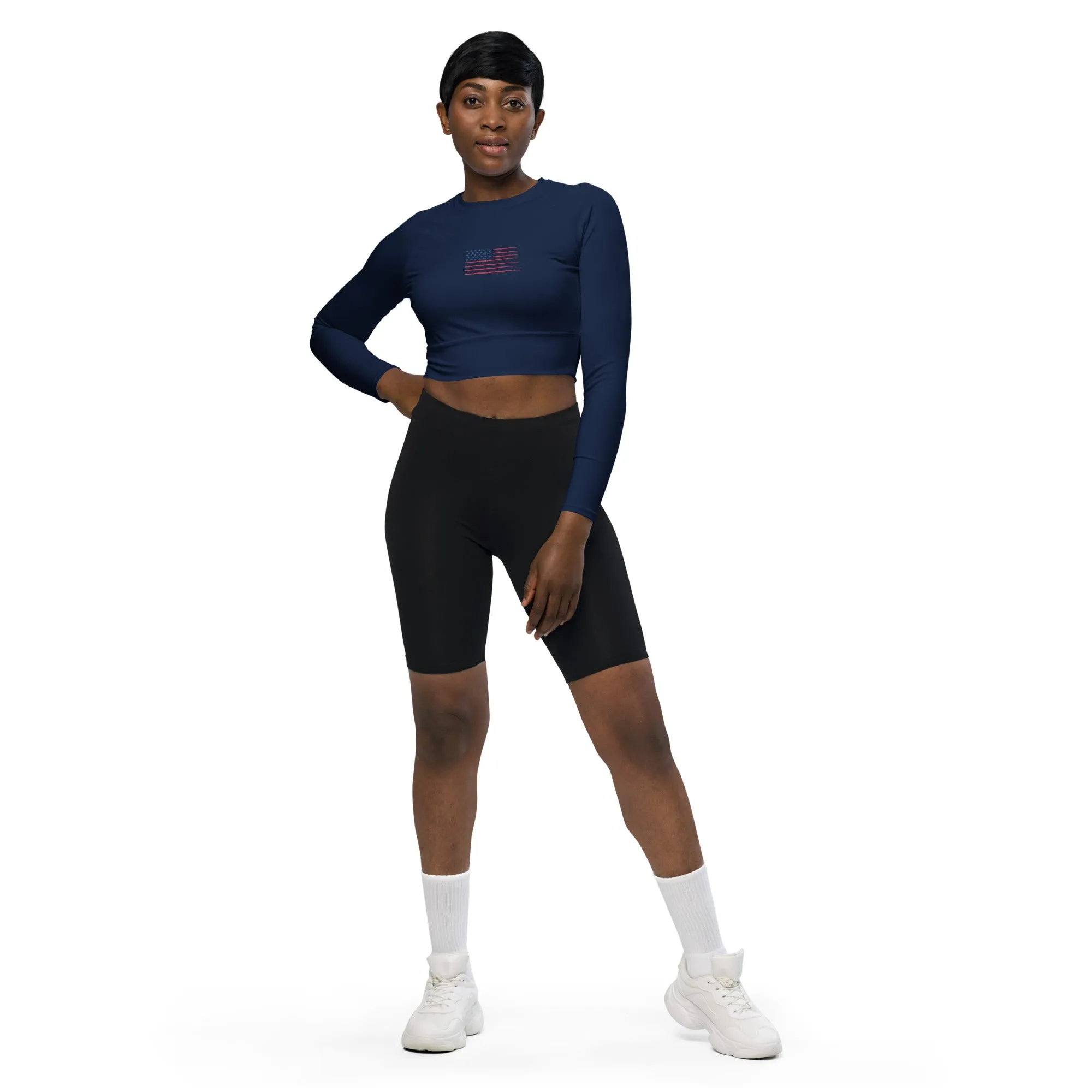 Andre Republic Long-Sleeve Crop Top