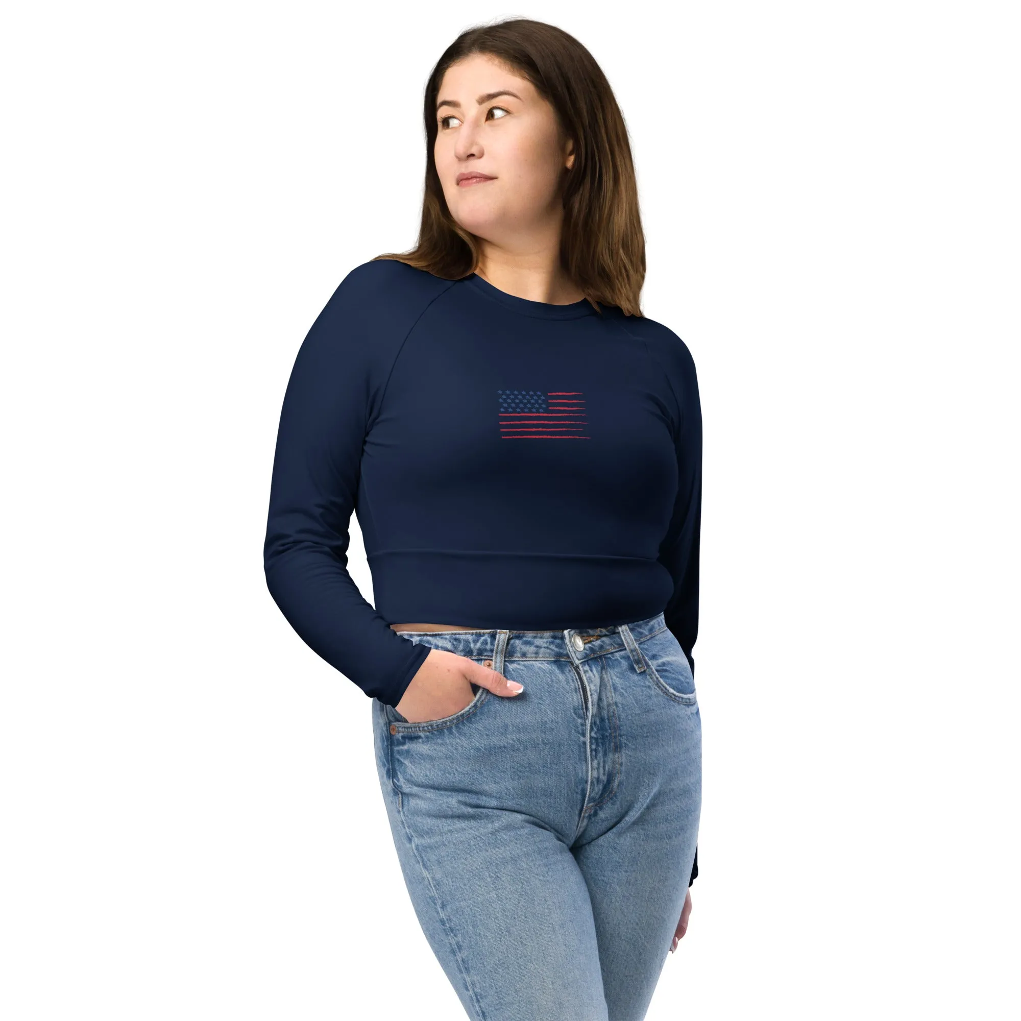 Andre Republic Long-Sleeve Crop Top
