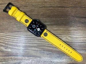 Apple Watch Bands Series 6, Kobe Bryant logo Apple Watch Straps 44mm, 40mm, Lakers, Yellow Apple Watch Bands Aluminum Blue, iWatch Band Replacement