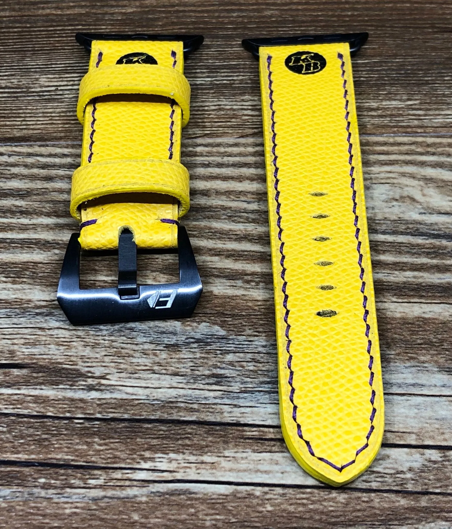 Apple Watch Bands Series 6, Kobe Bryant logo Apple Watch Straps 44mm, 40mm, Lakers, Yellow Apple Watch Bands Aluminum Blue, iWatch Band Replacement