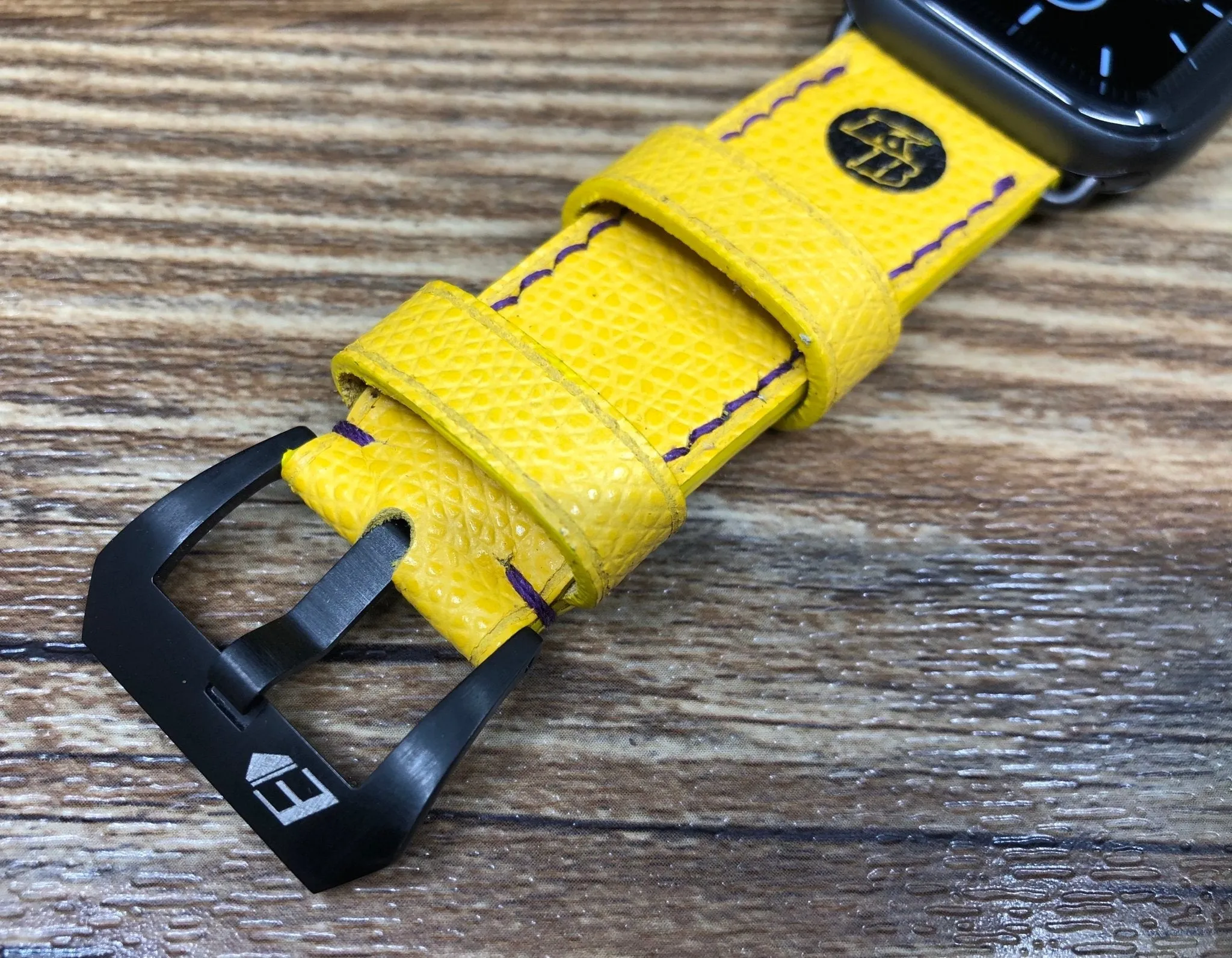 Apple Watch Bands Series 6, Kobe Bryant logo Apple Watch Straps 44mm, 40mm, Lakers, Yellow Apple Watch Bands Aluminum Blue, iWatch Band Replacement