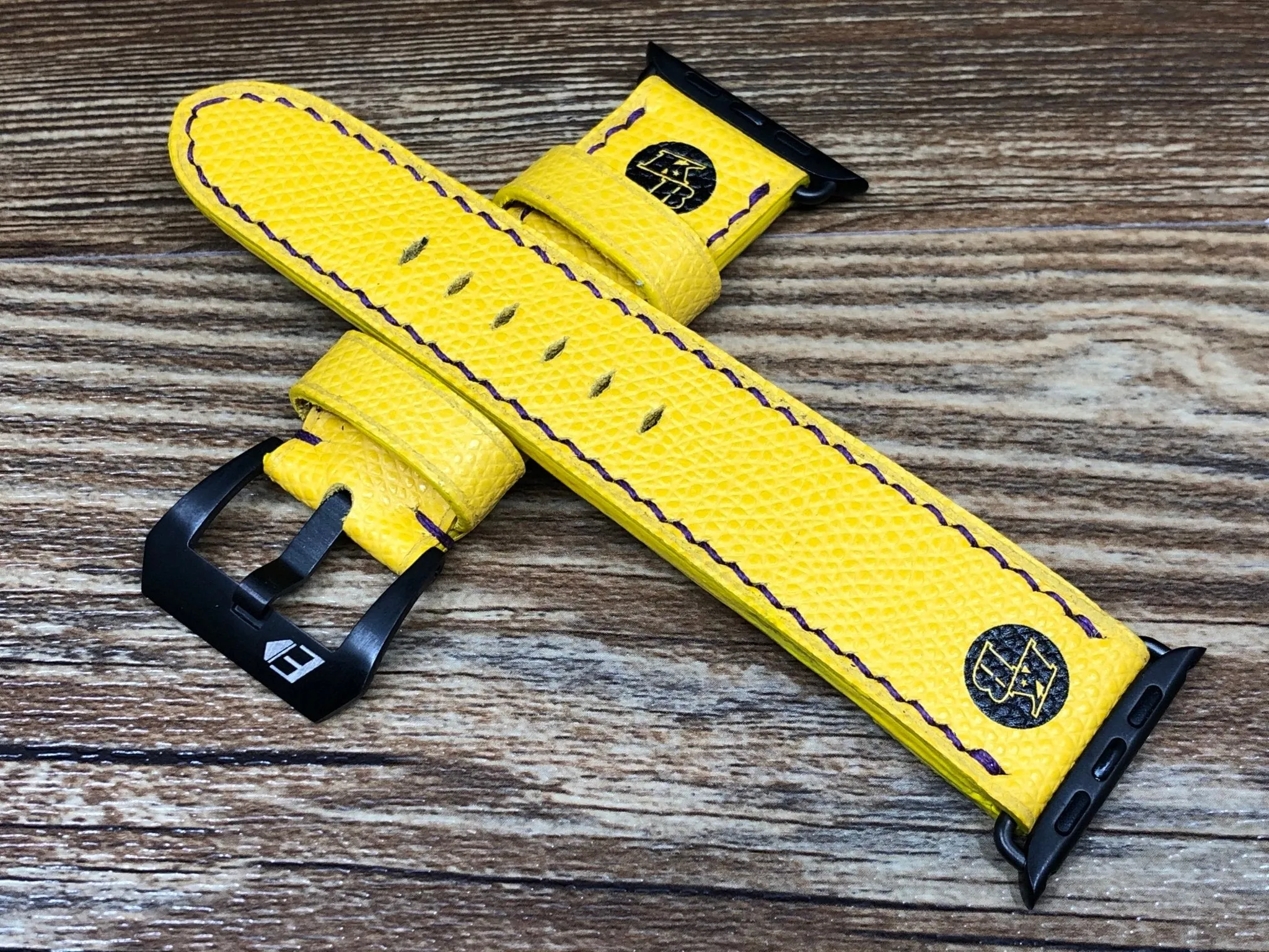 Apple Watch Bands Series 6, Kobe Bryant logo Apple Watch Straps 44mm, 40mm, Lakers, Yellow Apple Watch Bands Aluminum Blue, iWatch Band Replacement
