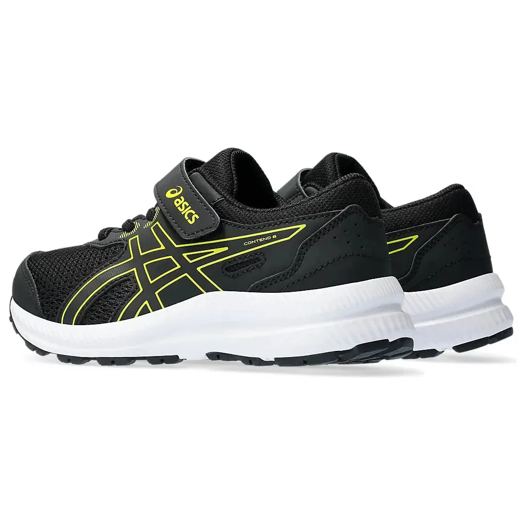 Asics Contend 8 PS Black/Bright Yellow