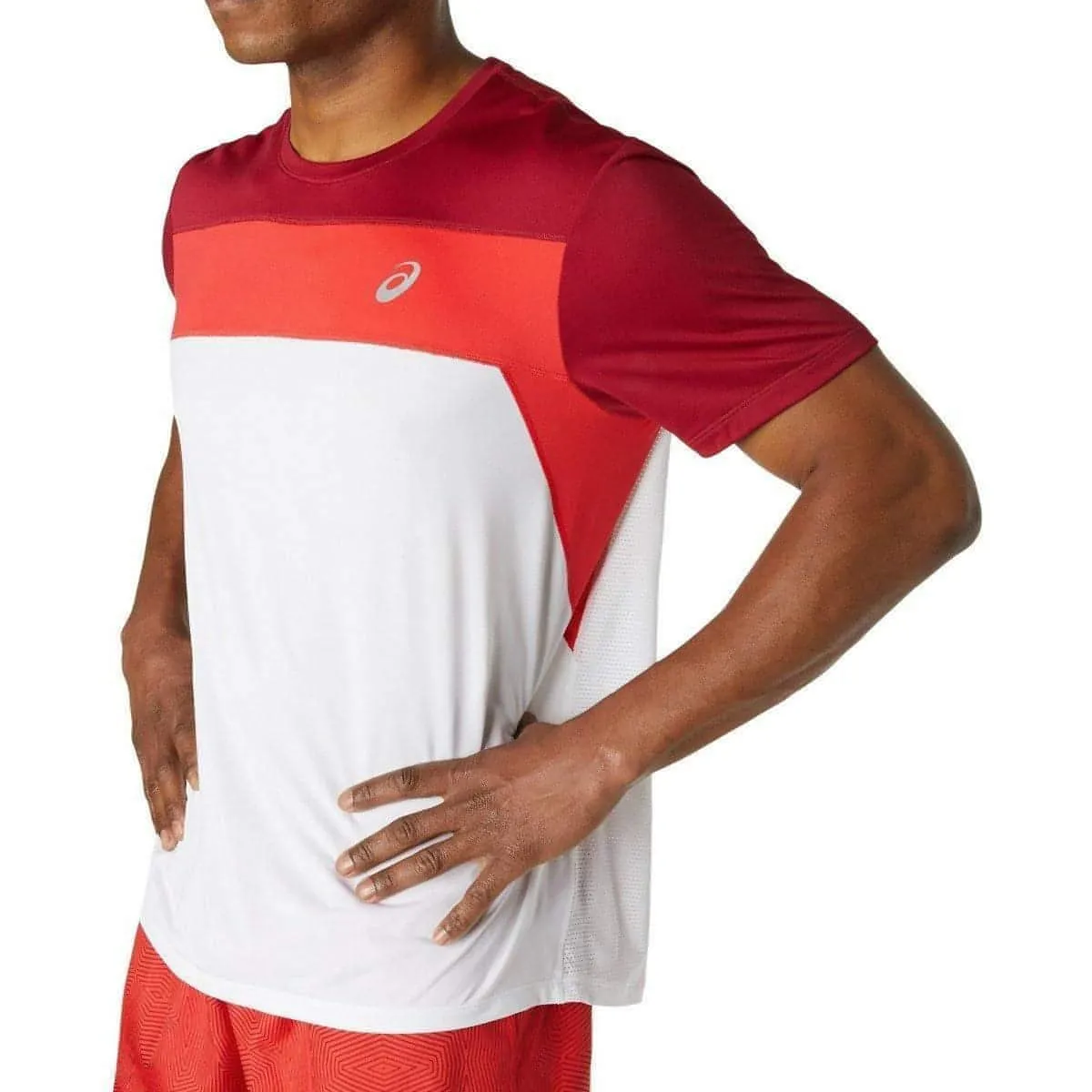 Asics Race Short Sleeve Mens Running Top - White