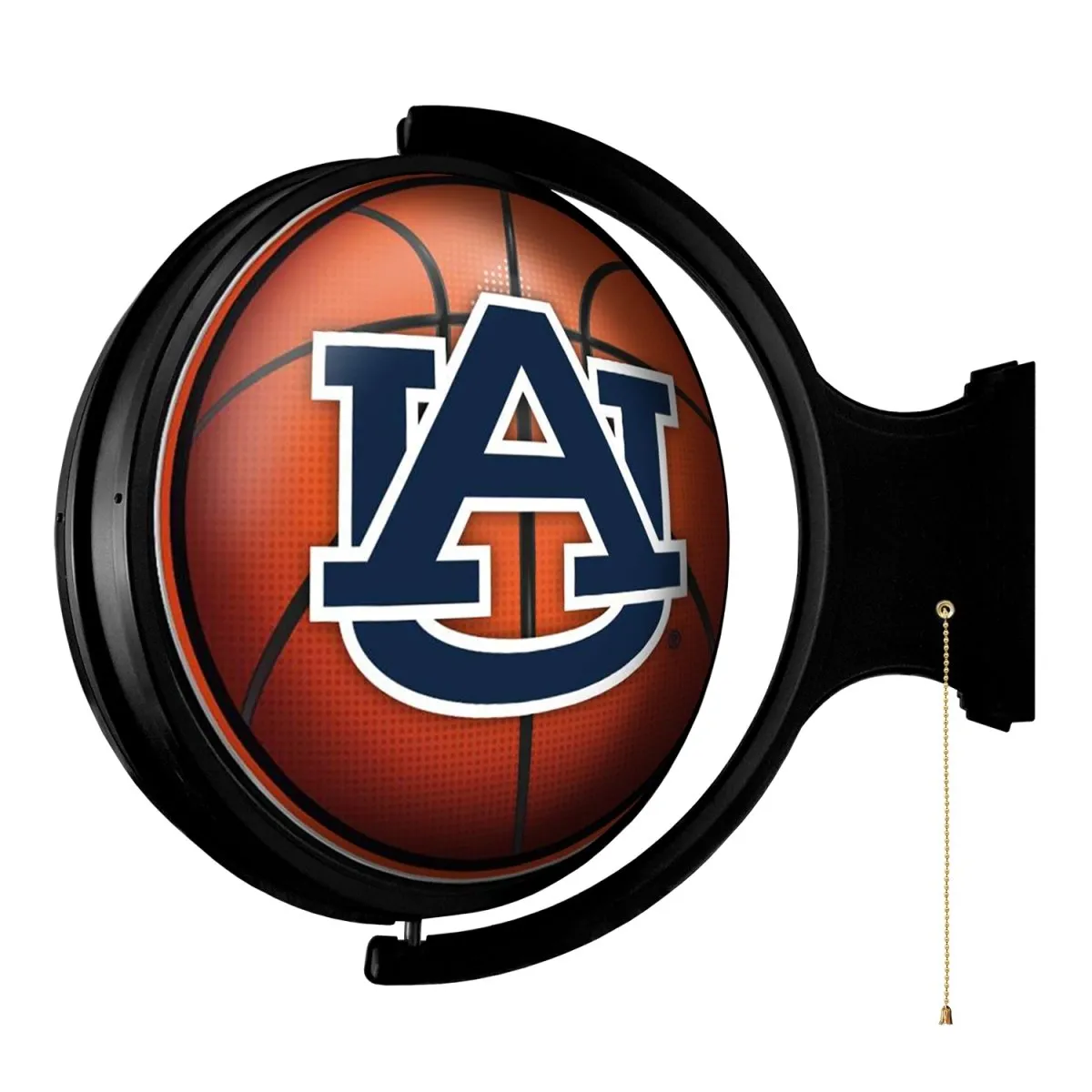 Auburn Tigers: Basketball - Original Round Rotating Lighted Wall Sign