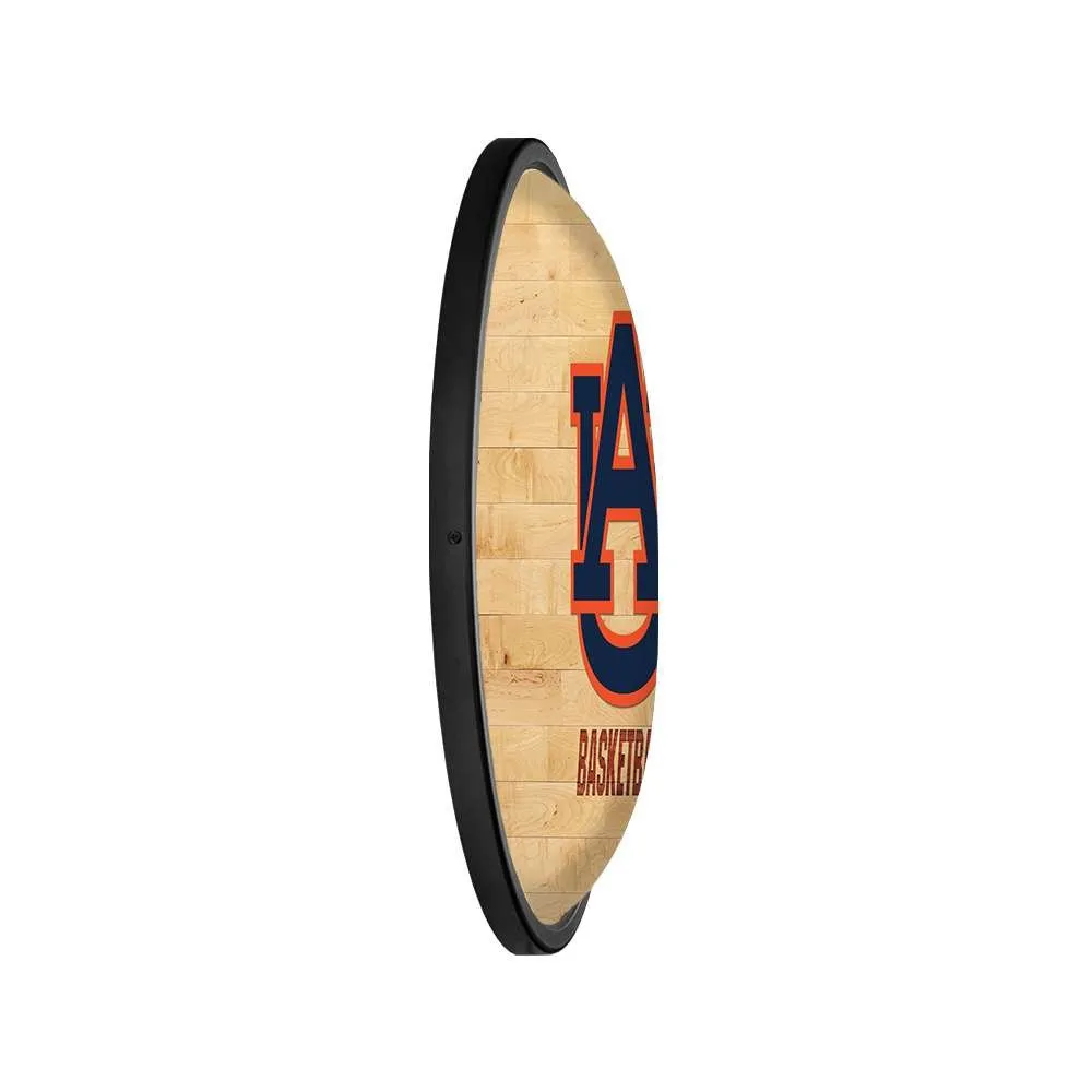 Auburn Tigers: Hardwood - Oval Slimline Lighted Wall Sign
