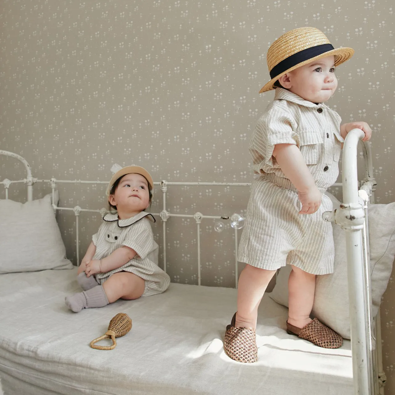 Baby Summer Shirt and Bottom Set - Stripe Set