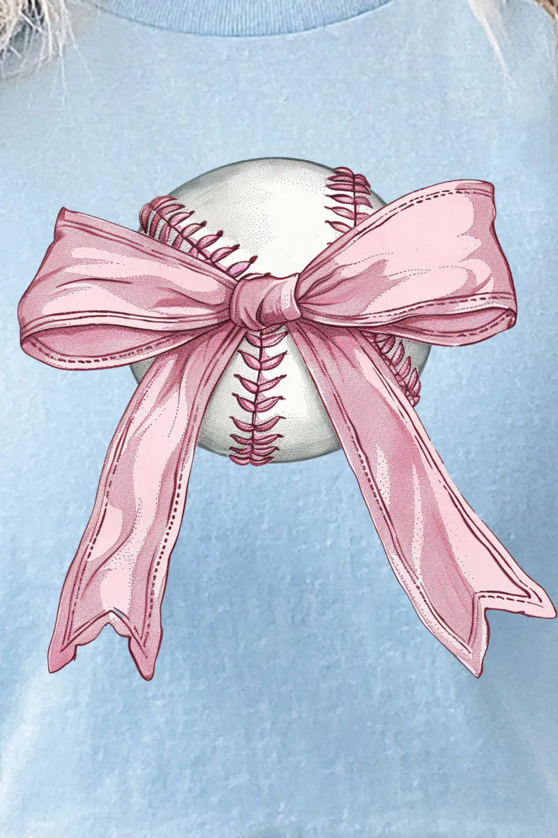 Baseball Bow Softstyle Adult T-Shirt