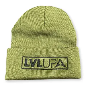 Beanie - LVL UP Trendy Logo - OD Green with Black