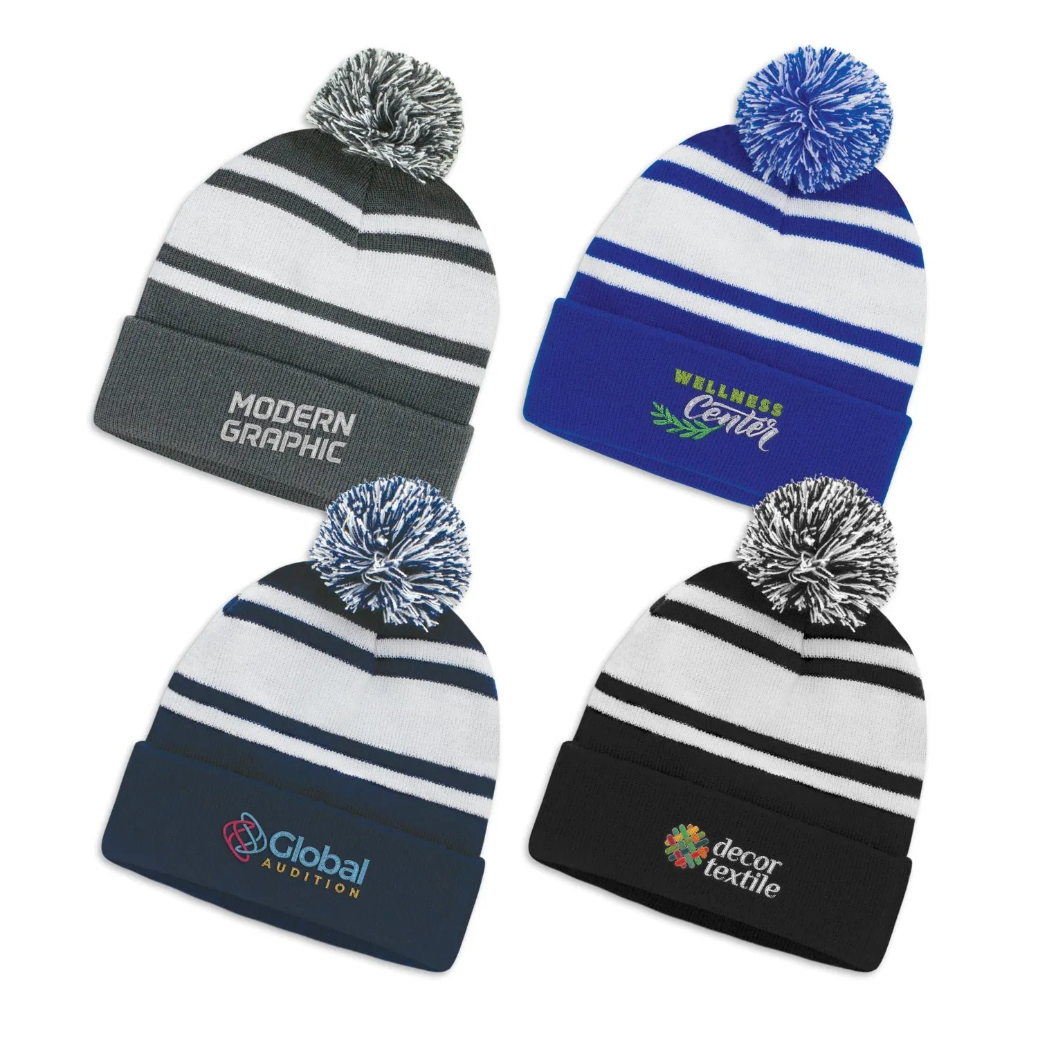 Beanie with Pom Pom(SHW-33T)