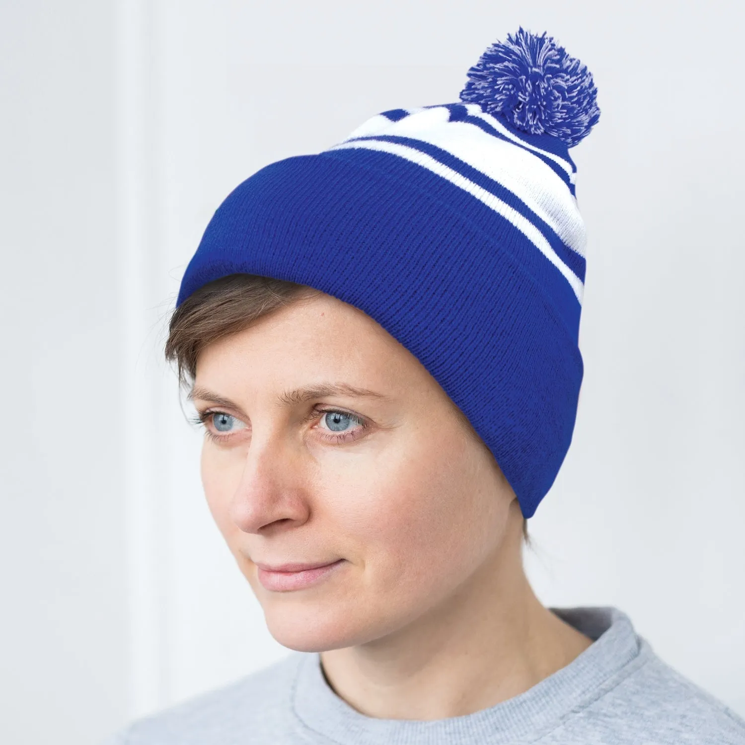 Beanie with Pom Pom(SHW-33T)