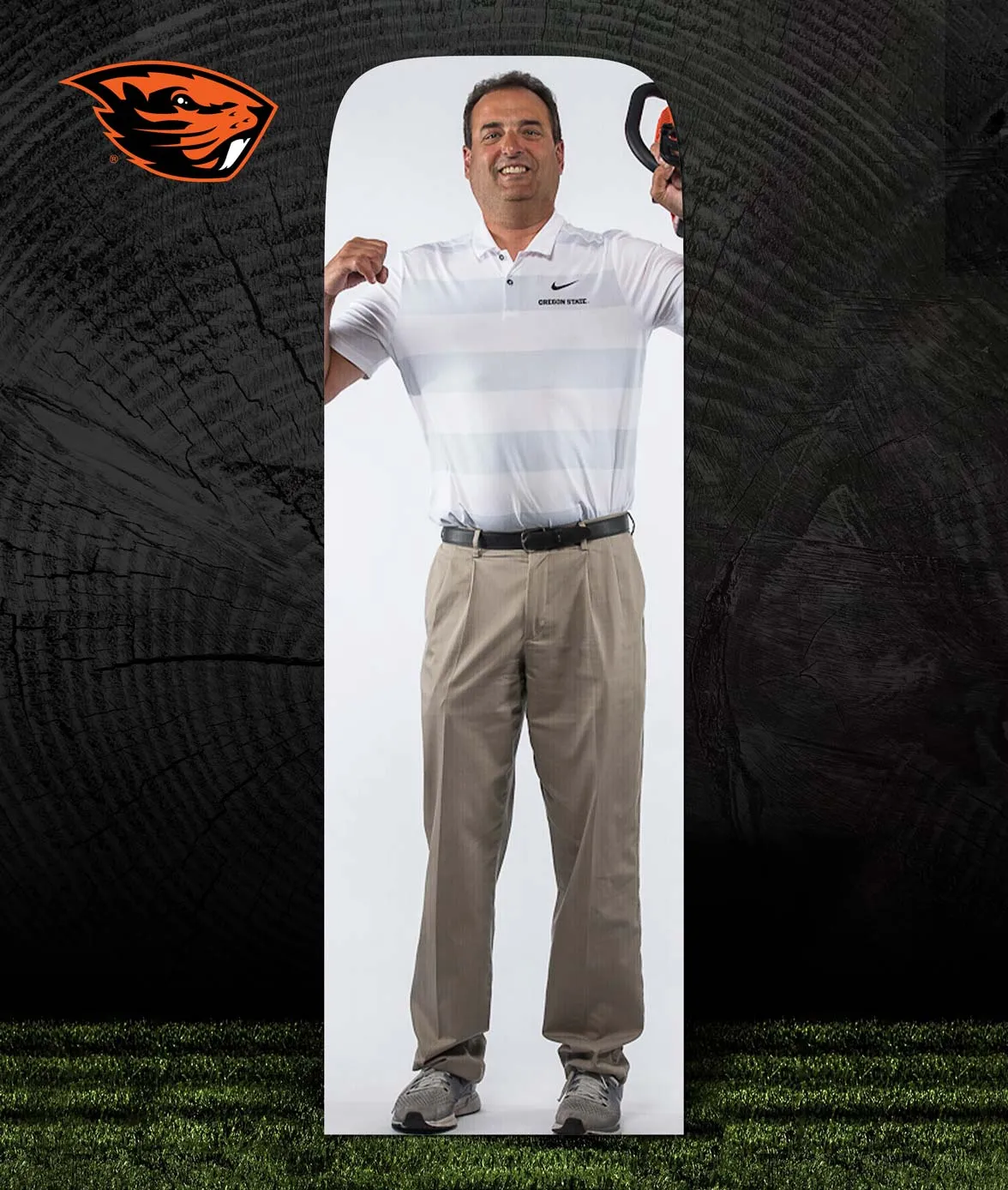 Beavers Gill Coliseum Standing Fan Cutout