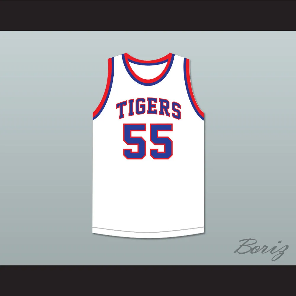 Bernard King 55 Fort Hamilton High School Tigers White Basketball Jersey 1