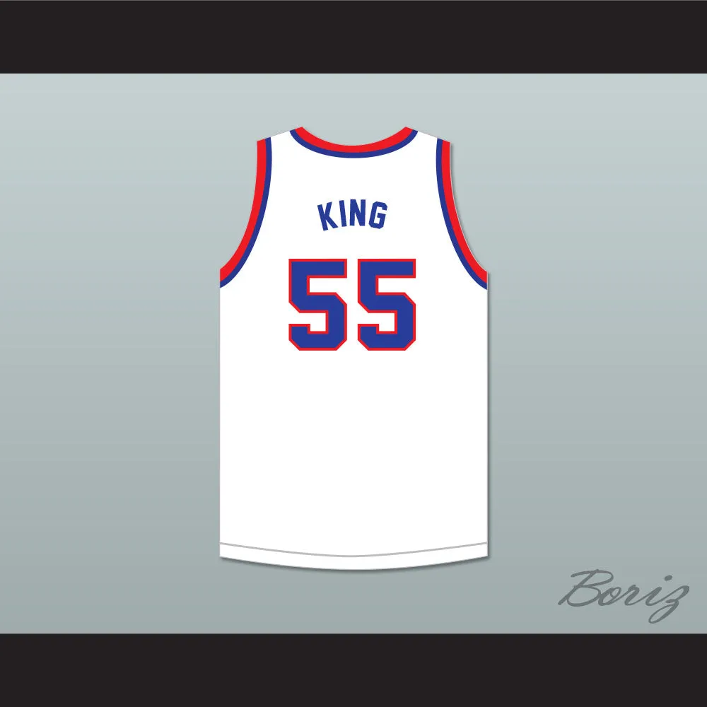 Bernard King 55 Fort Hamilton High School Tigers White Basketball Jersey 1