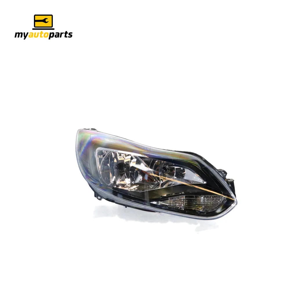 Black Head Lamp Drivers Side Certified Suits Ford Focus LW 2011 to 2012