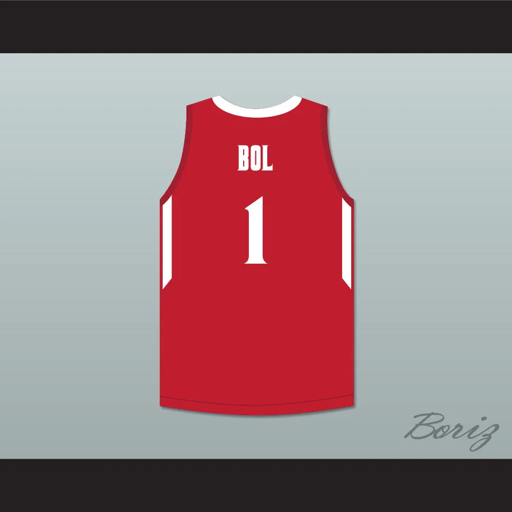 Bol Bol 1 Mater Dei High School Red Basketball Jersey 2