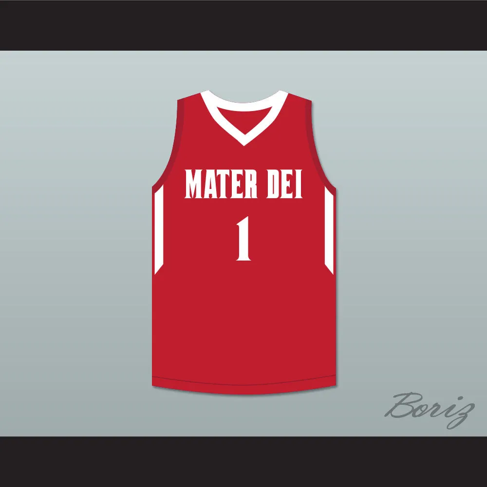 Bol Bol 1 Mater Dei High School Red Basketball Jersey 2