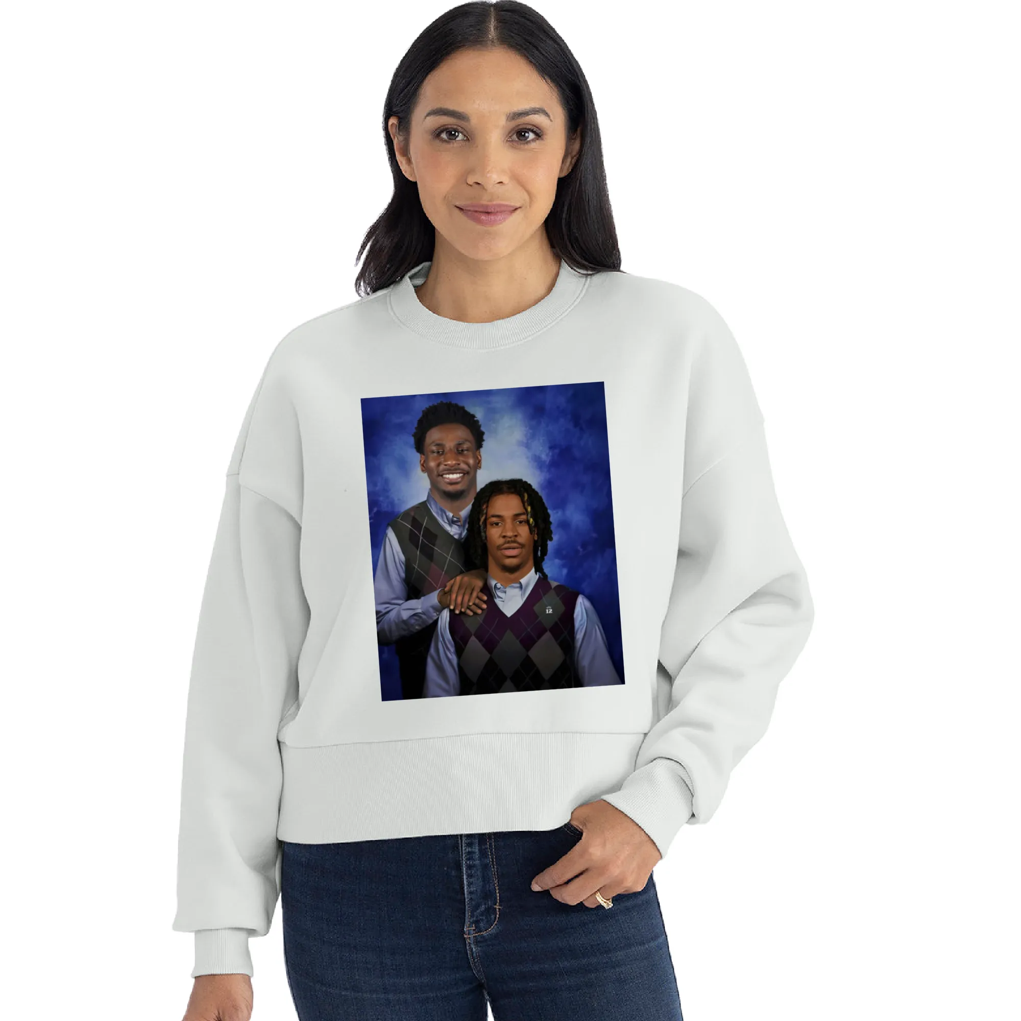 Boxy Crop Funny Stepbrothers Sweatshirt/ Grizzlies