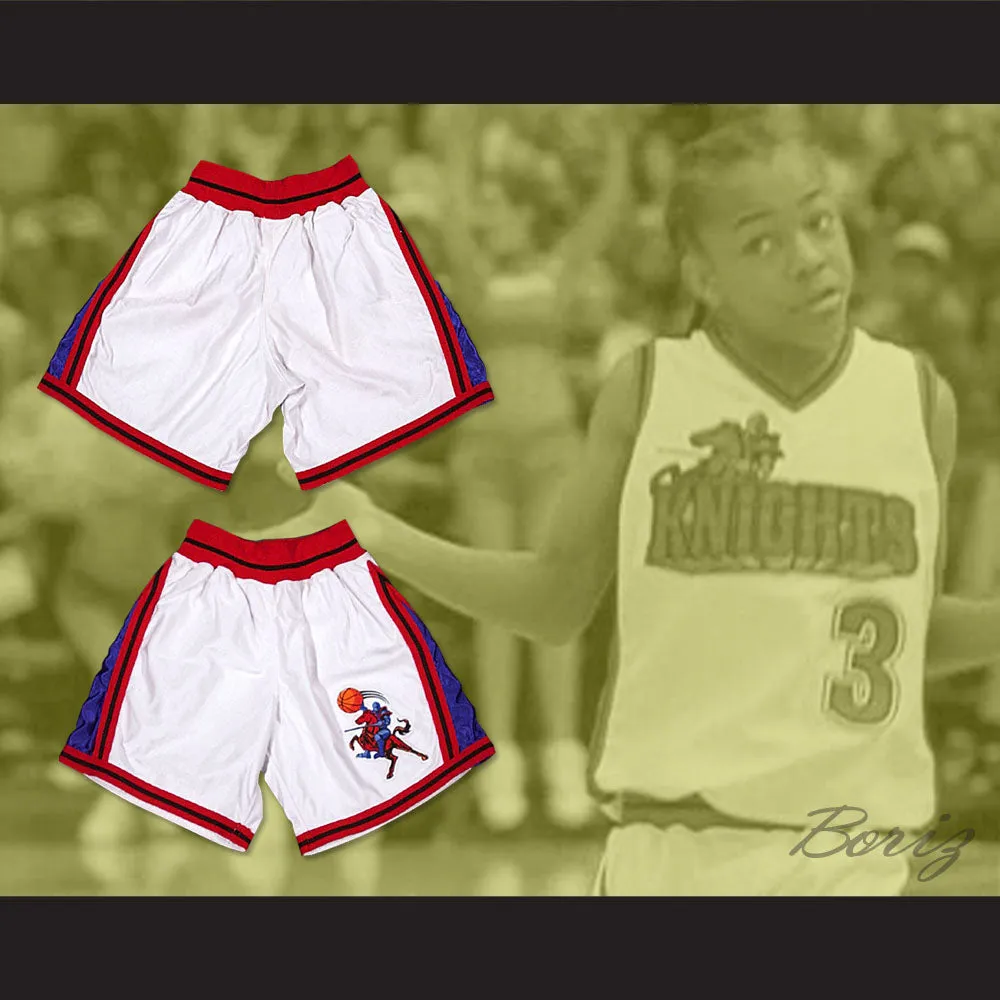 Calvin Cambridge 3 Los Angeles Knights White Basketball Shorts Like Mike